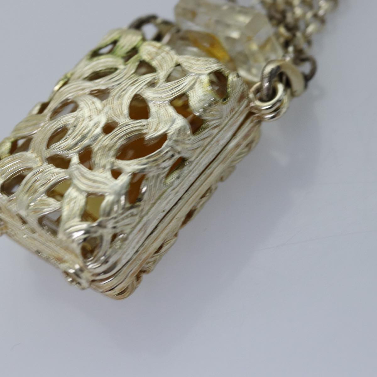 CHANEL Chain Perfume 2Set Gold Silver CC bs14879