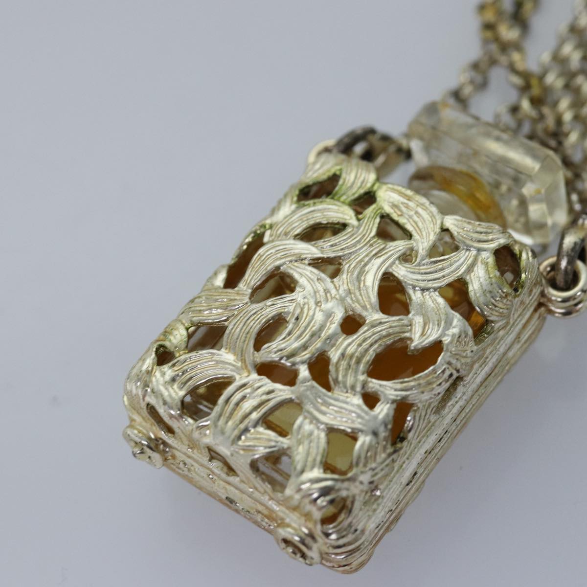 CHANEL Chain Perfume 2Set Gold Silver CC bs14879