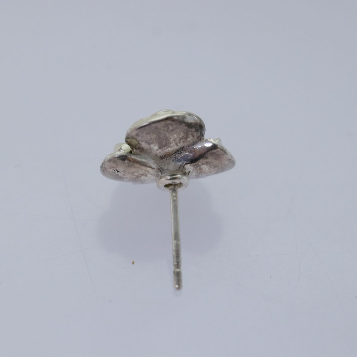 CHANEL Pierce Camelia Silver CC bs15114