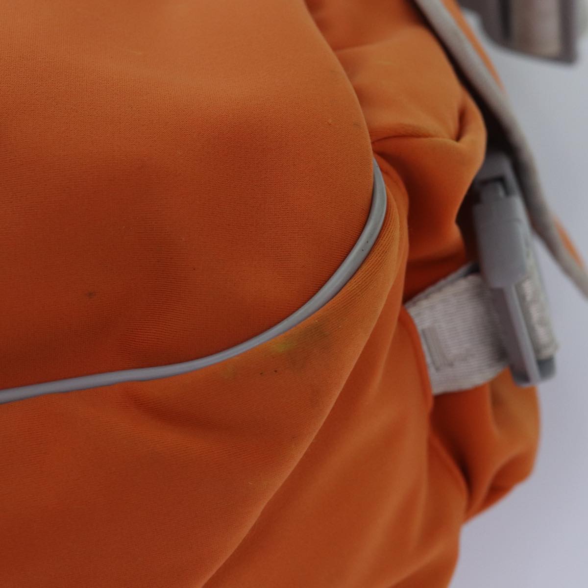 CHANEL Choco Bar Sports Line Shoulder Bag Nylon Orange CC bs15857