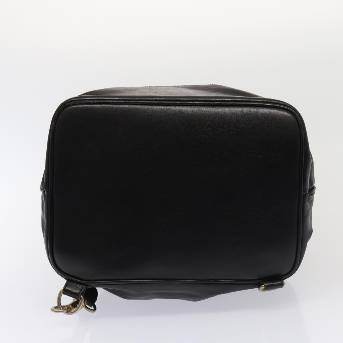 CHANEL COCO Mark Purse Shoulder Bag Lamb Skin Black CC bs16571