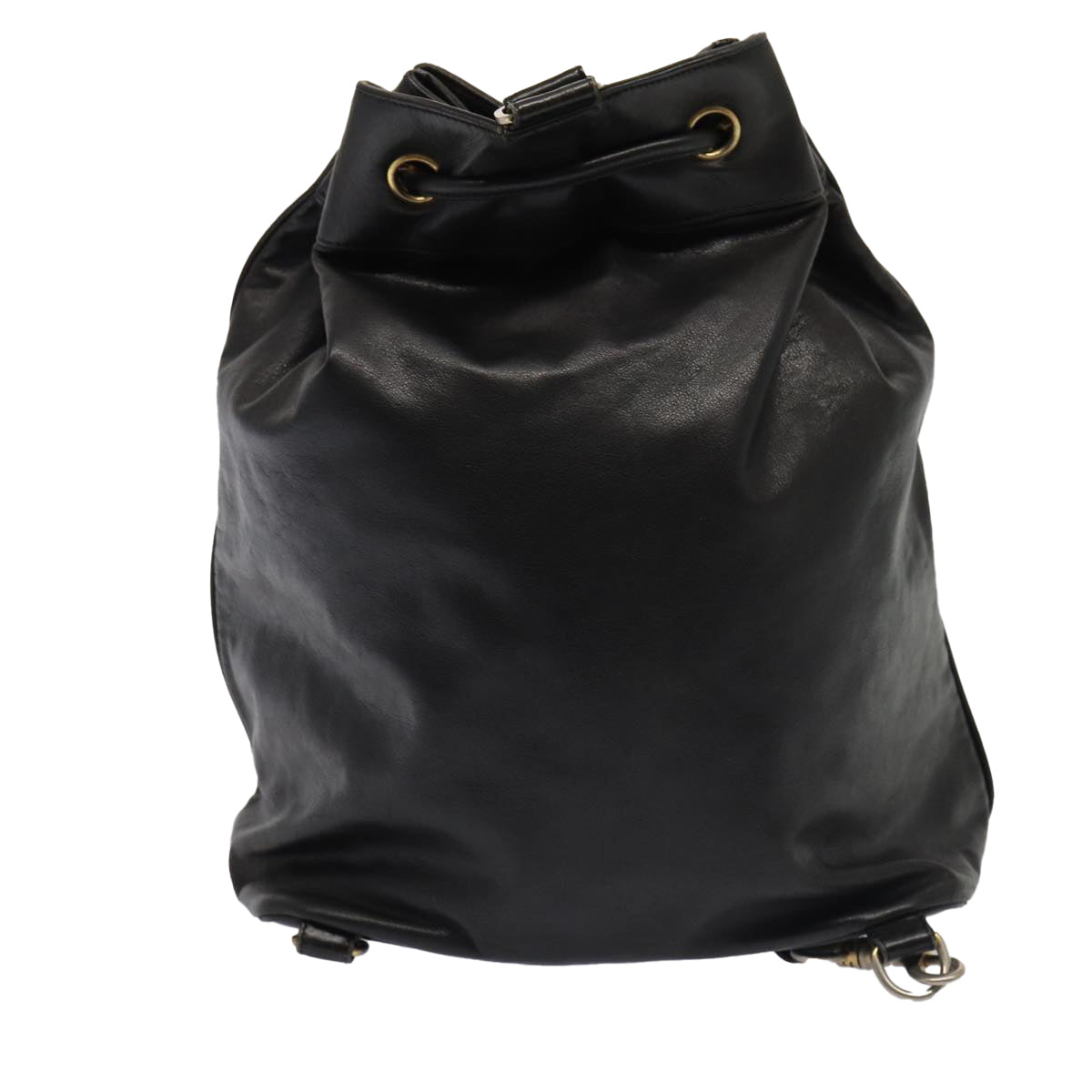 CHANEL COCO Mark Purse Shoulder Bag Lamb Skin Black CC bs16571