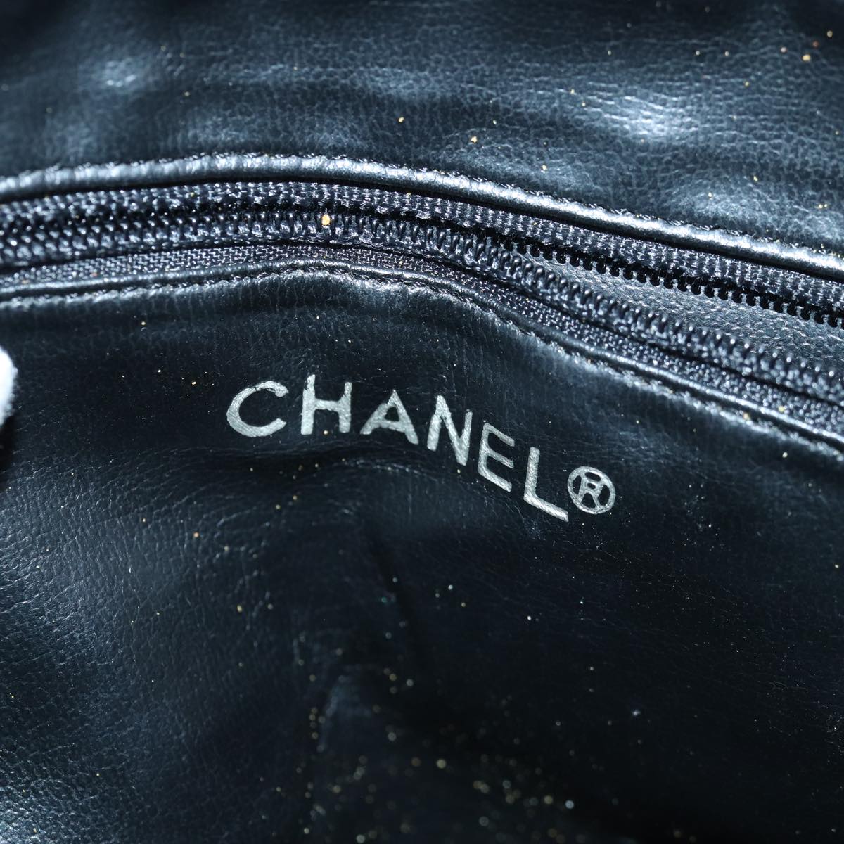 CHANEL Matelasse Chain Shoulder Bag Lamb Skin Black CC bs16595