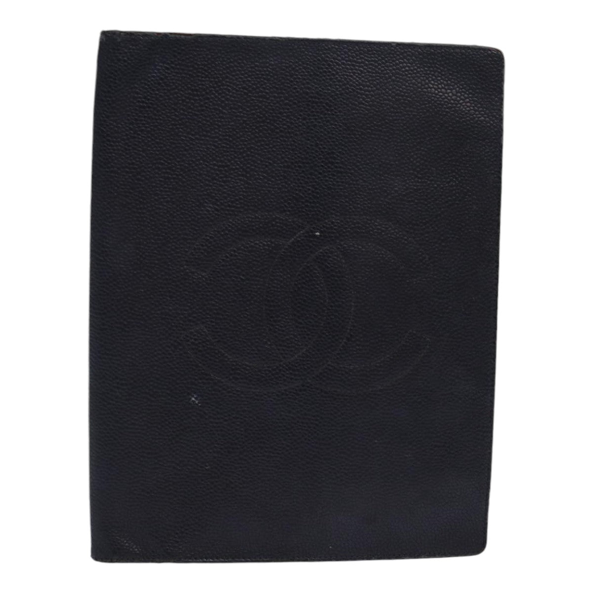 CHANEL COCO Mark Note Cover Caviar Skin Black CC bs16686