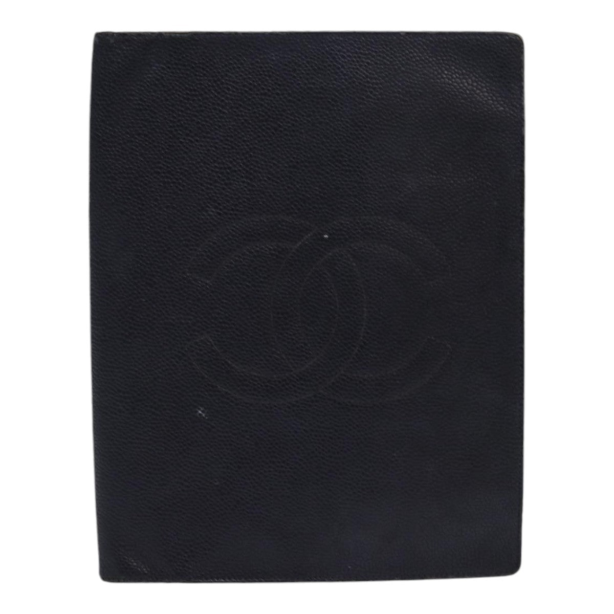 CHANEL COCO Mark Note Cover Caviar Skin Black CC bs16686