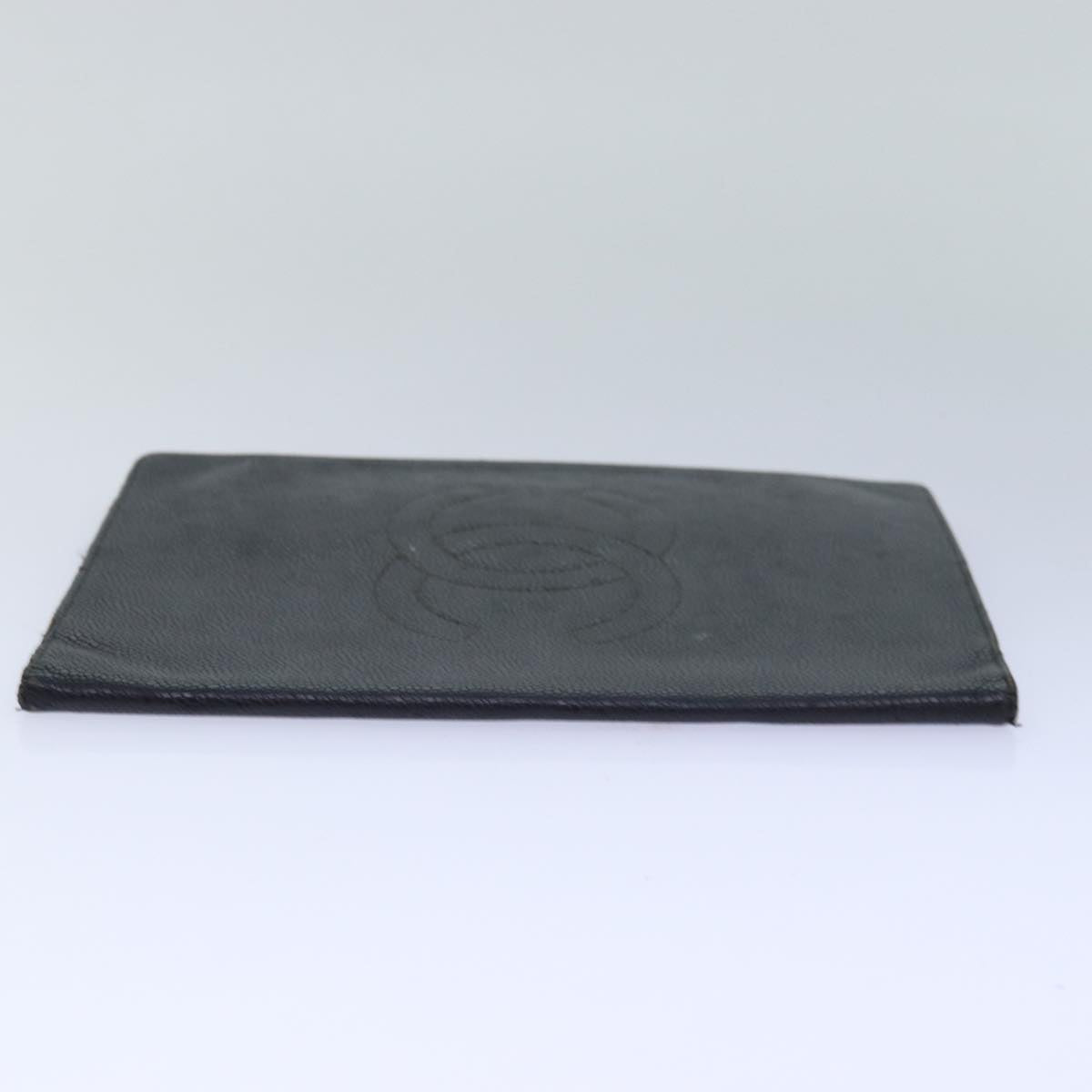 CHANEL COCO Mark Note Cover Caviar Skin Black CC bs16686