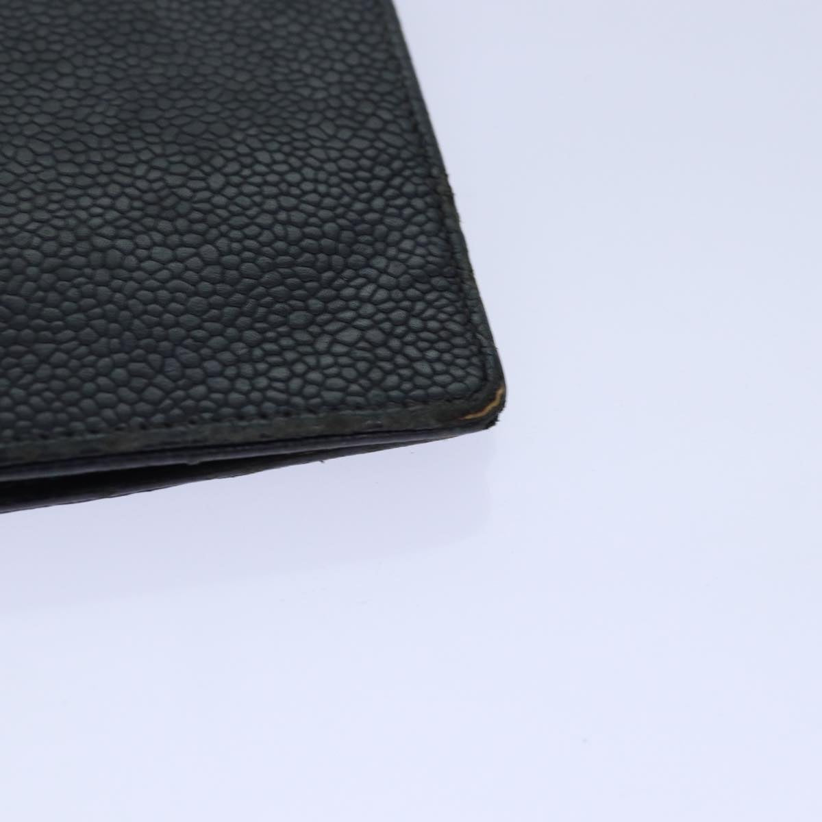 CHANEL COCO Mark Note Cover Caviar Skin Black CC bs16686