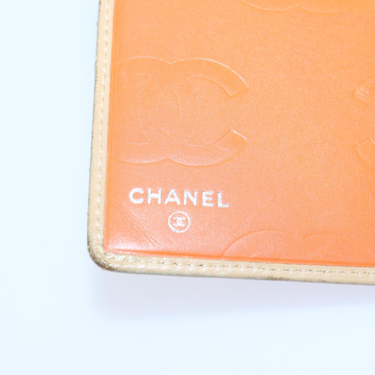 CHANEL Cambon Line Matelasse Long Wallet Leather Beige CC bs16763