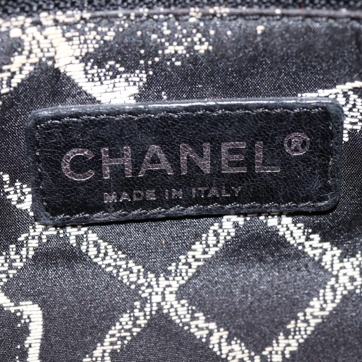 CHANEL Matelasse Chain Shoulder Bag Cotton Red Silver CC bs17224