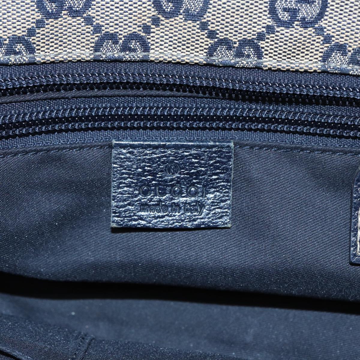 GUCCI GG Canvas Sherry Line Tote Bag Red Navy Silver 131228 bs17358