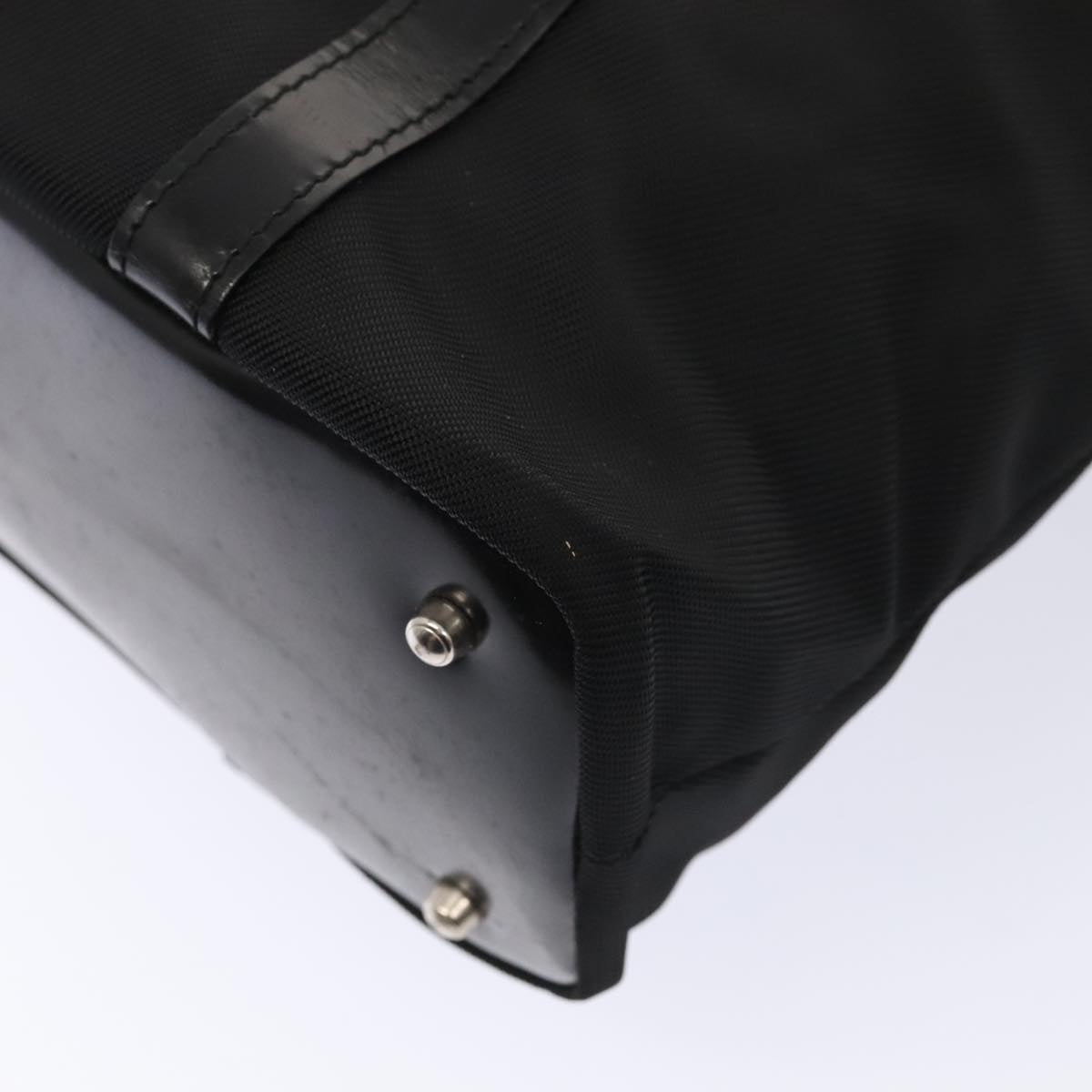 GUCCI Bamboo Hand Bag Nylon Black Gold 000 3754 0508 bs17437