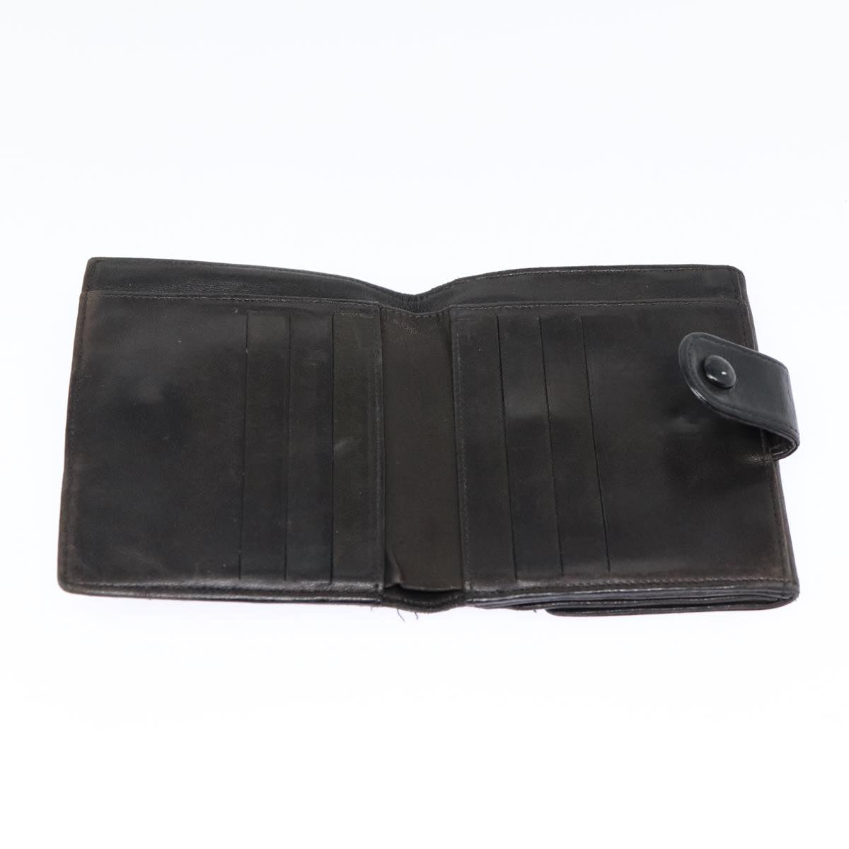 CHANEL Wallet Leather Black Gold CC bs17493