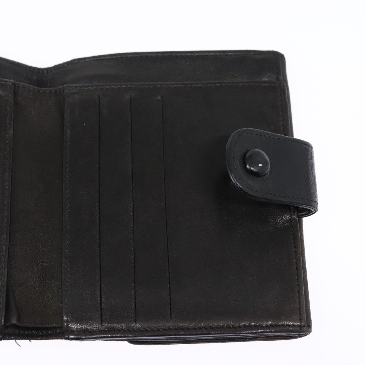 CHANEL Wallet Leather Black Gold CC bs17493