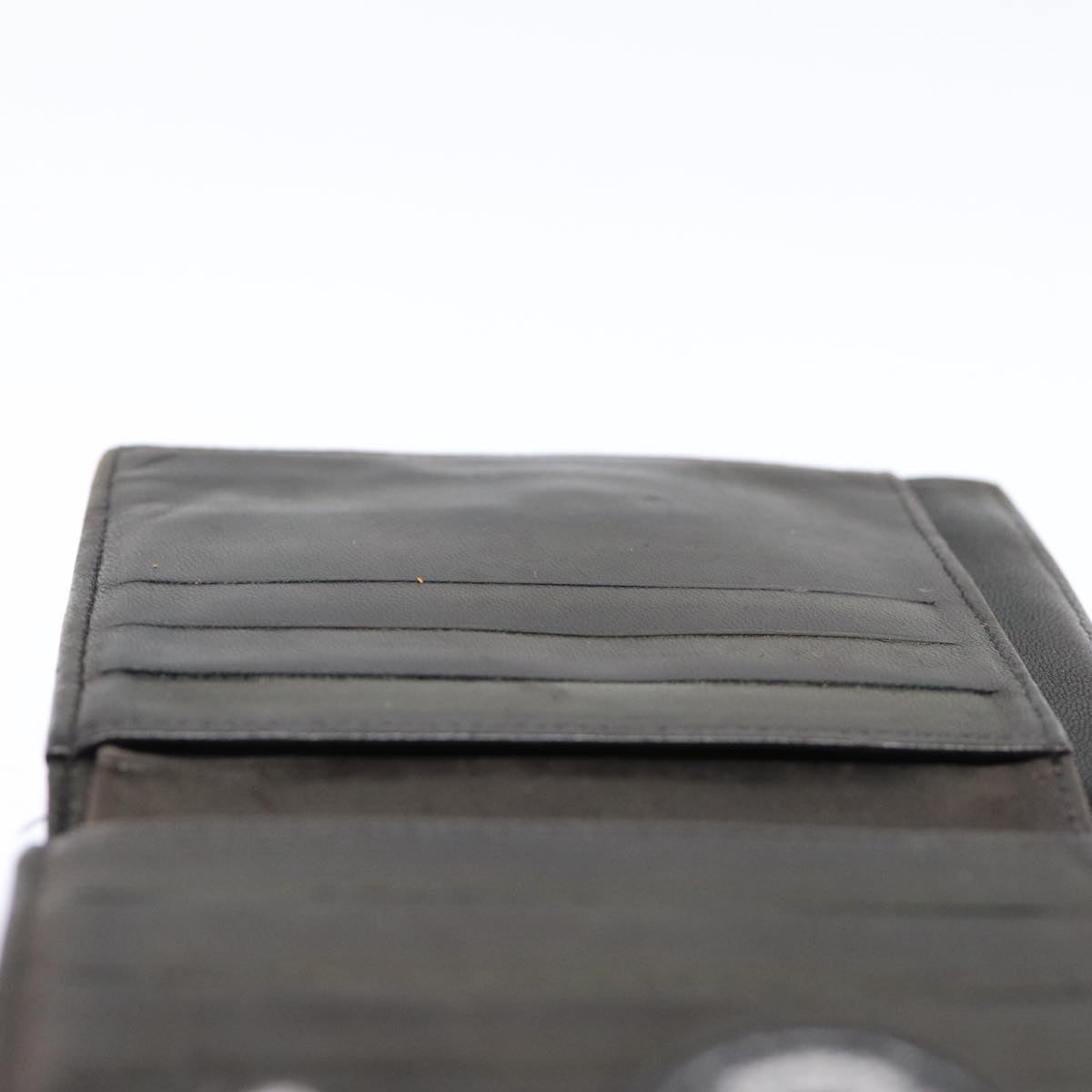 CHANEL Wallet Leather Black Gold CC bs17493