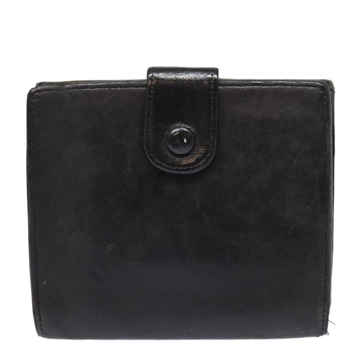 CHANEL Wallet Leather Black Gold CC bs17493