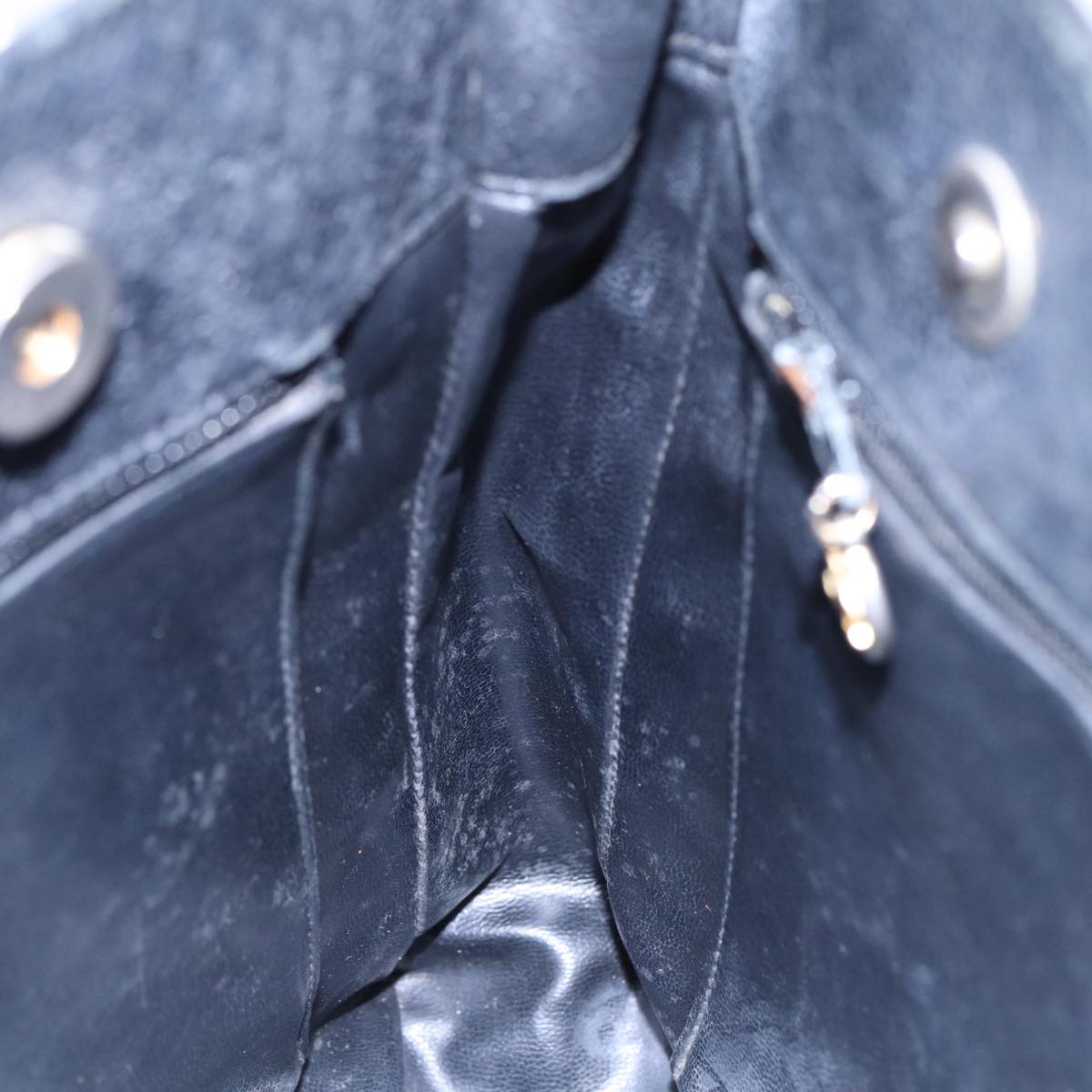 CHANEL Tote Bag Caviar Skin Black Gold CC bs17526