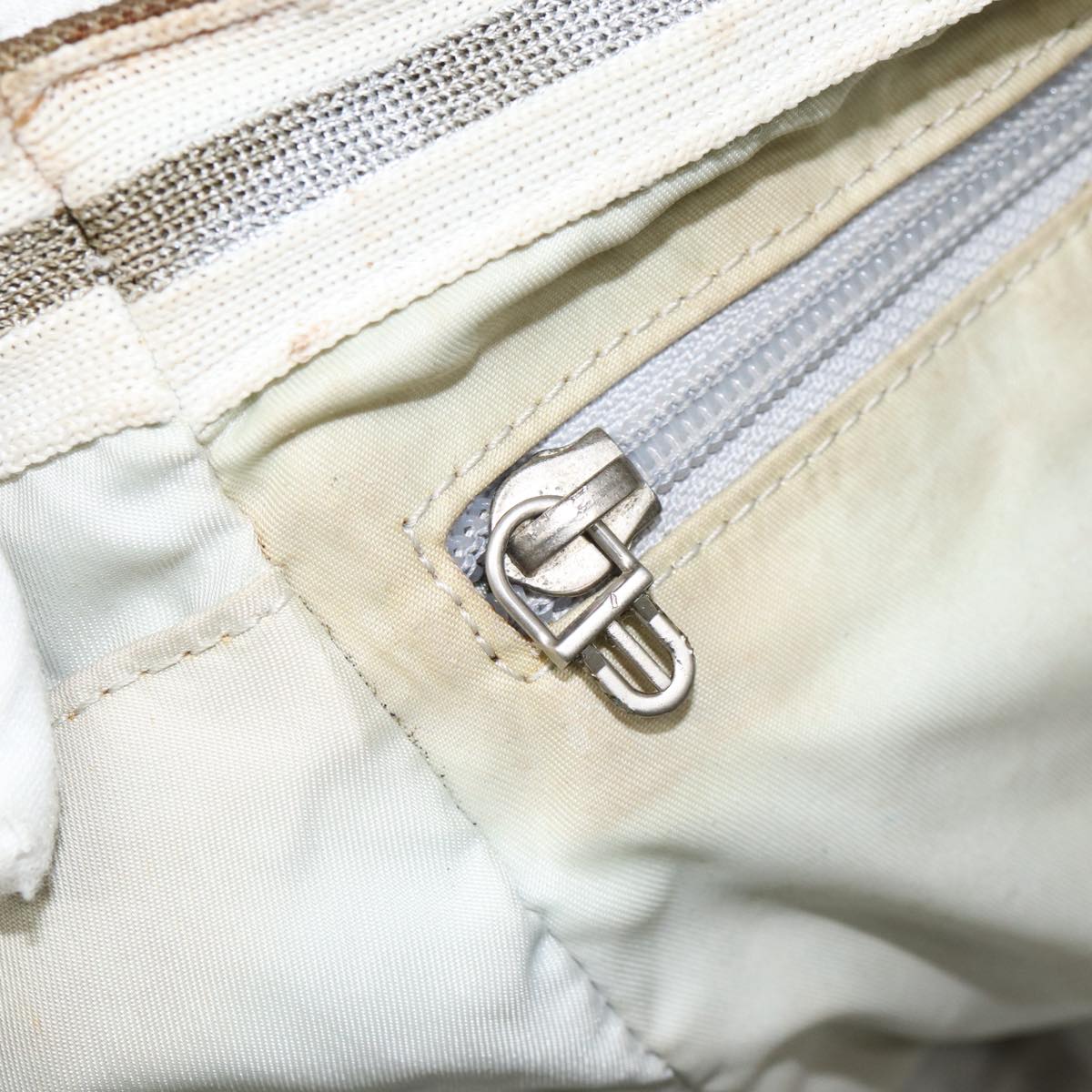 CHANEL Sports Tote Bag Nylon Gray Silver CC bs17659