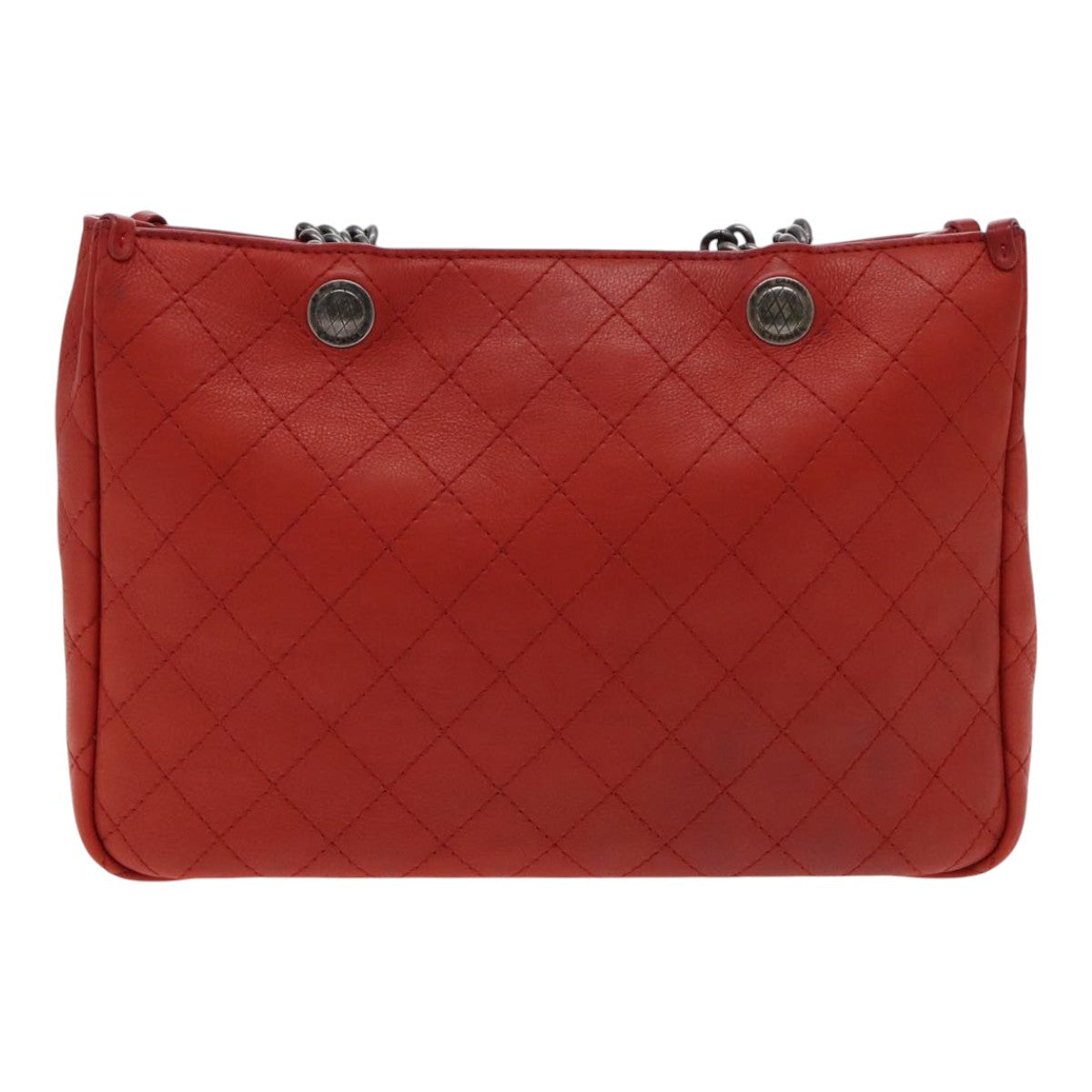 CHANEL Matelasse Chain Boy Chanel Shoulder Bag Leather Orange CC bs18169
