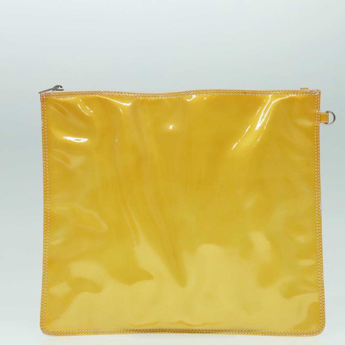 CHANEL COCO Mark Hand Bag Patent leather Yellow CC bs18402