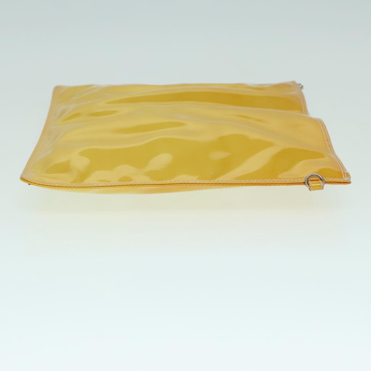 CHANEL COCO Mark Hand Bag Patent leather Yellow CC bs18402