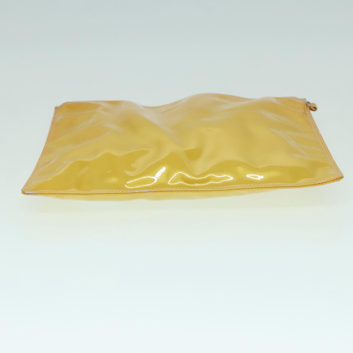 CHANEL COCO Mark Hand Bag Patent leather Yellow CC bs18402