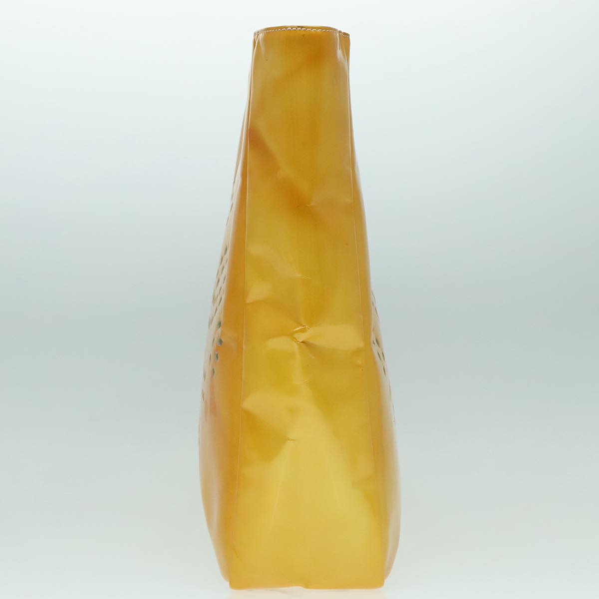 CHANEL COCO Mark Hand Bag Patent leather Yellow CC bs18402