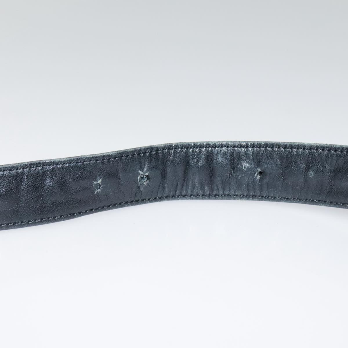 CHANEL Bicolore Chain Waist bag Leather Black Gold CC bs18454
