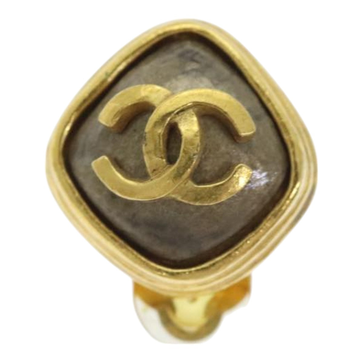CHANEL COCO Mark Earring metal Gold CC bs18469