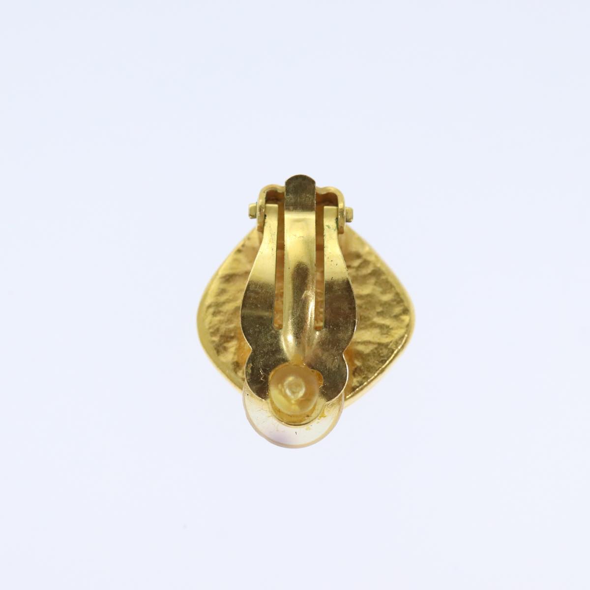 CHANEL COCO Mark Earring metal Gold CC bs18469