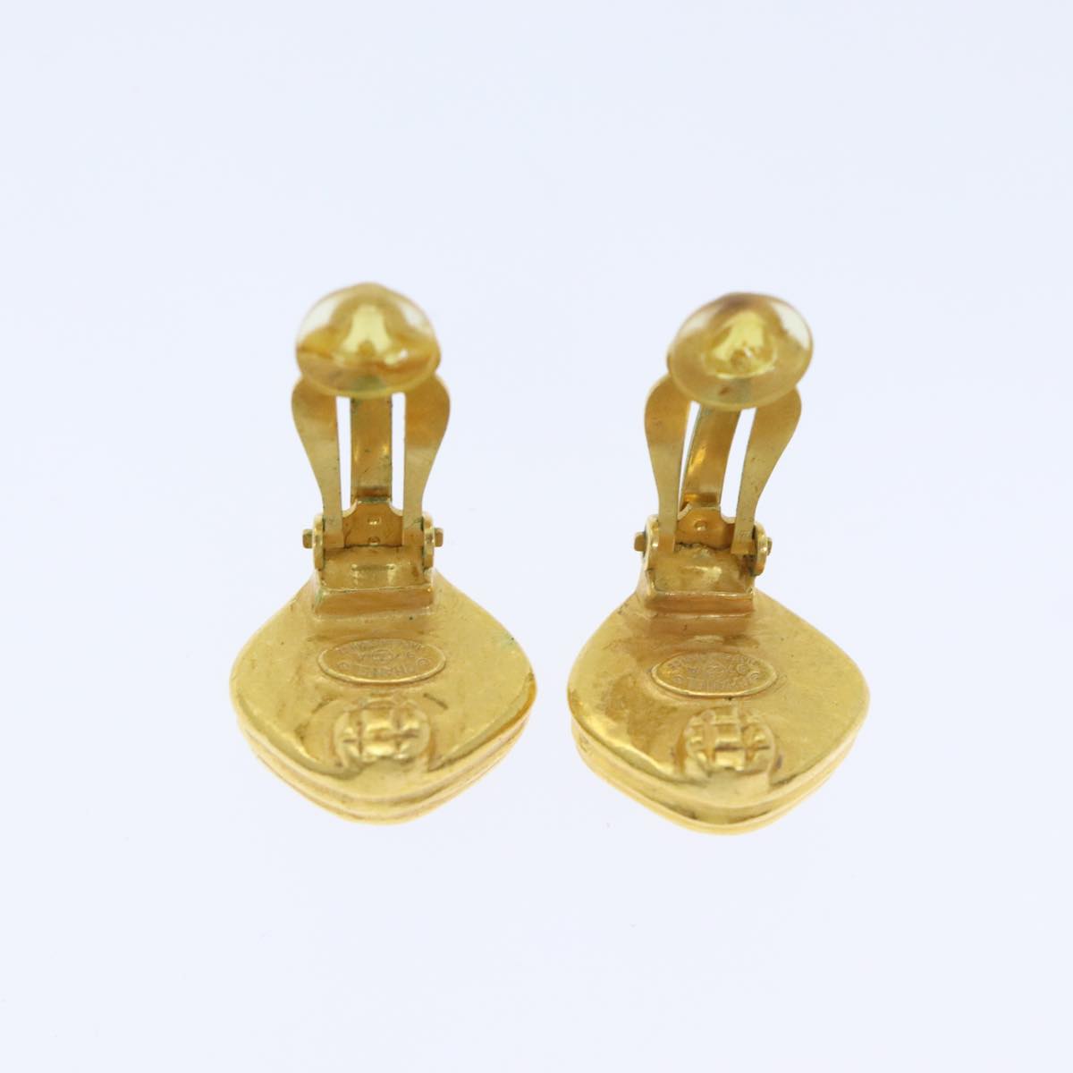 CHANEL COCO Mark Earring metal Gold CC bs18469