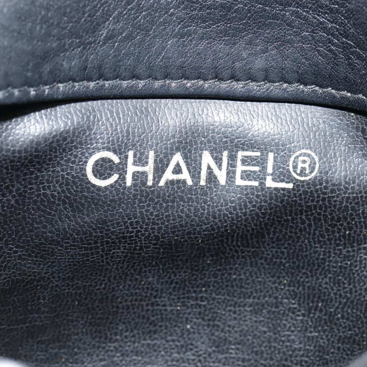 CHANEL Chain Waist bag Lamb Skin Black Gold CC bs18476
