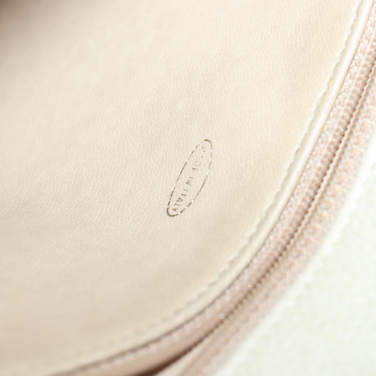 CHANEL Matelasse Chain Shoulder Bag Caviar Skin Beige CC bs18887