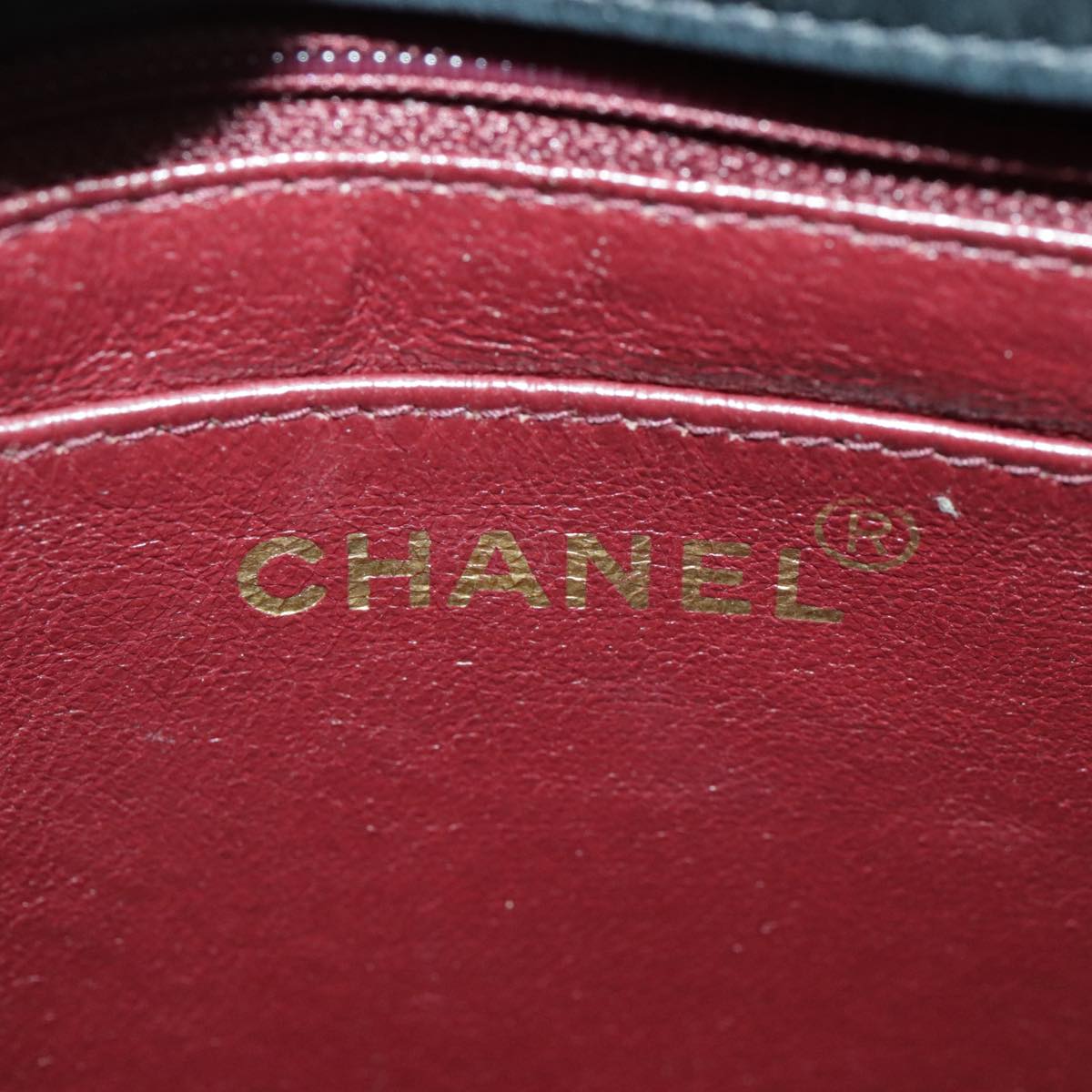 CHANEL Matelasse Shoulder Bag Lamb Skin Black Gold CC bs19046