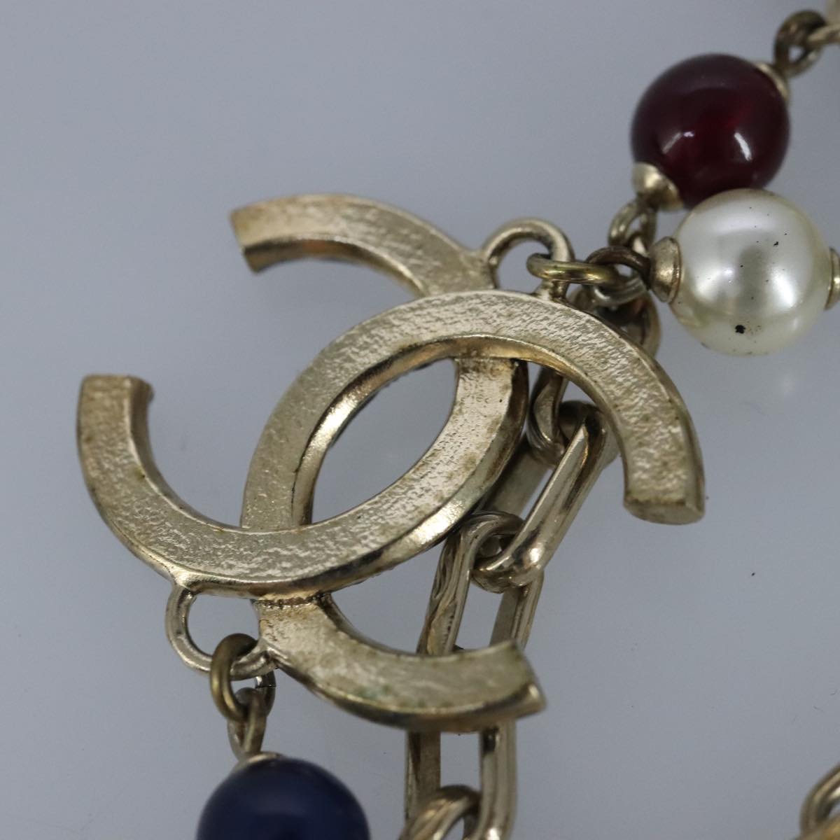 CHANEL Necklace metal Gold Tone CC bs19061