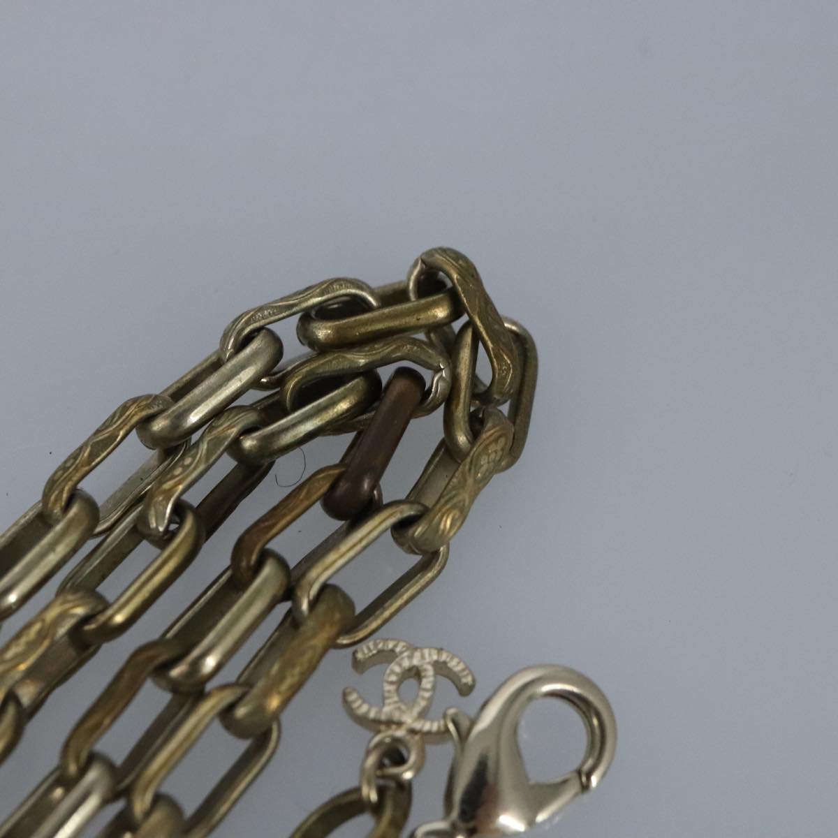 CHANEL Necklace metal Gold Tone CC bs19061