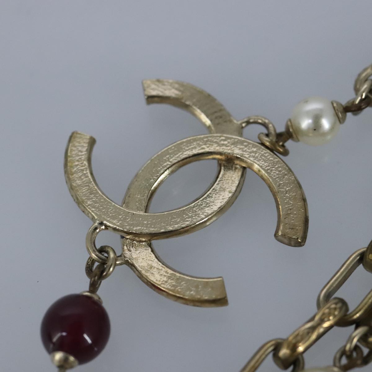 CHANEL Necklace metal Gold Tone CC bs19061