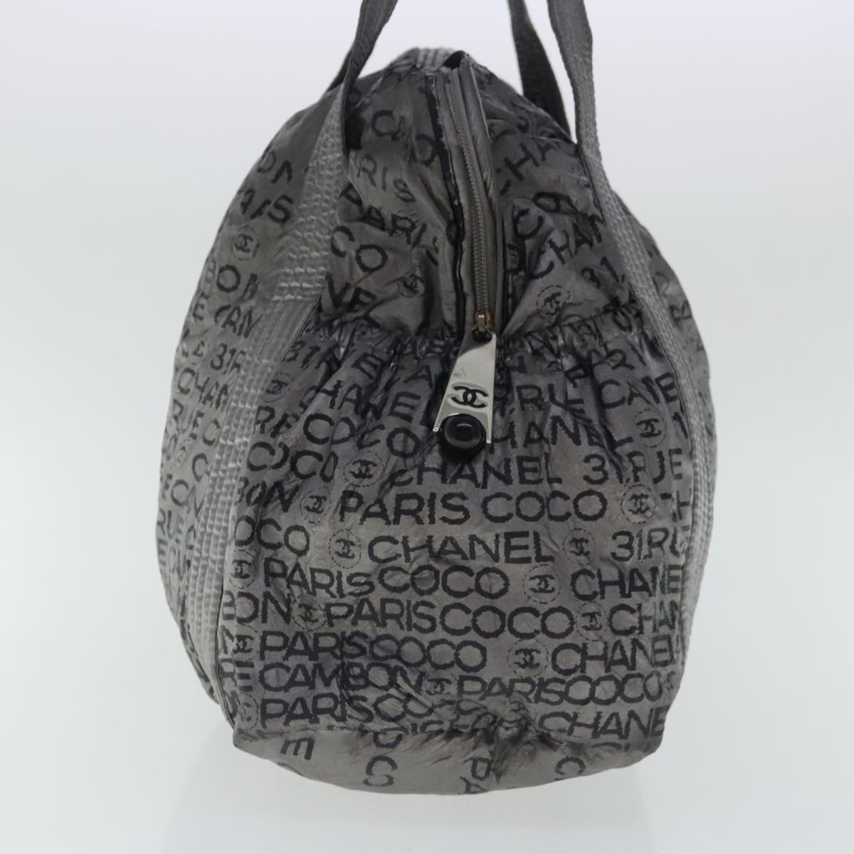 CHANEL Unlimited Tote Bag Nylon Silver CC bs19128