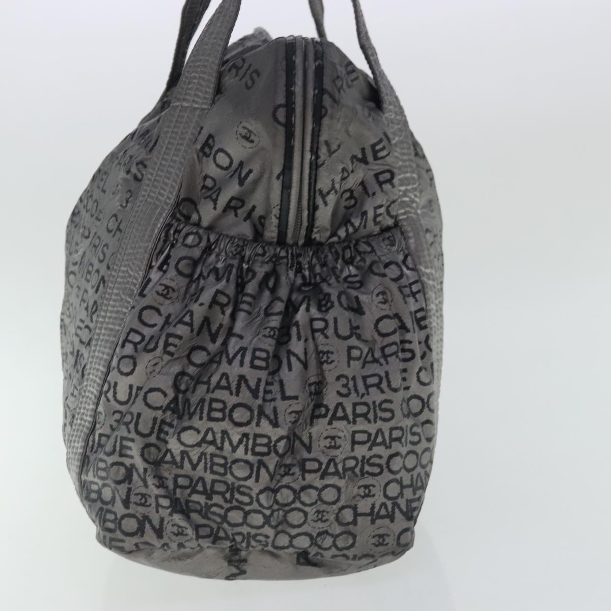 CHANEL Unlimited Tote Bag Nylon Silver CC bs19128
