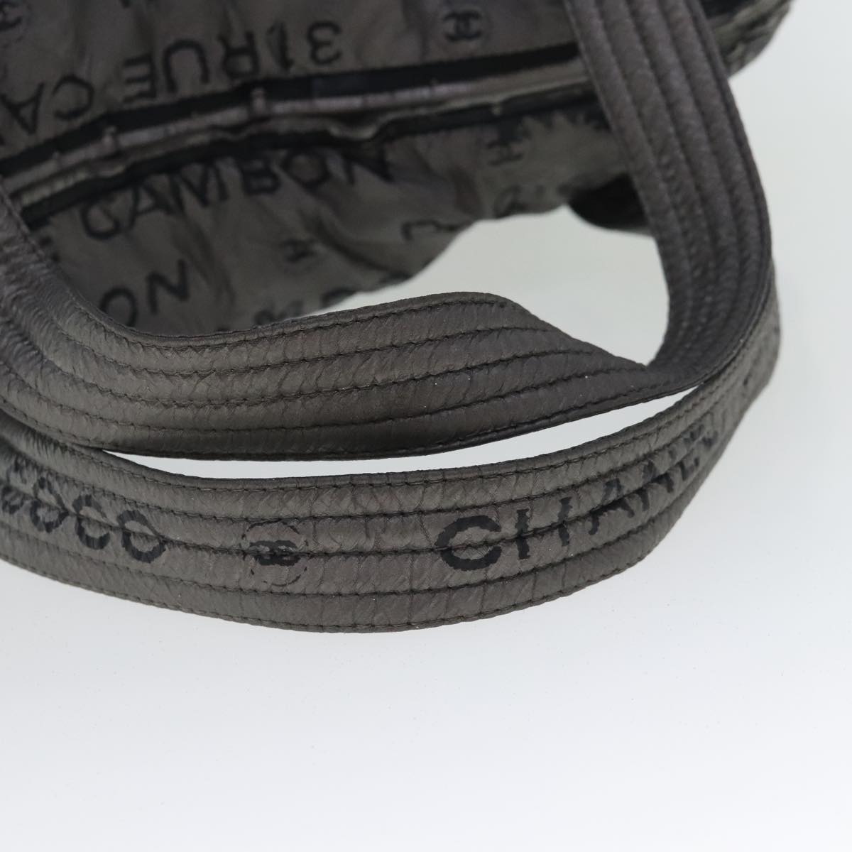 CHANEL Unlimited Tote Bag Nylon Silver CC bs19128