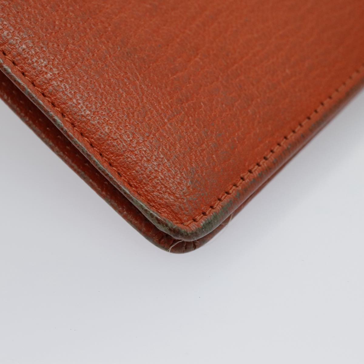 CHANEL Long Wallet Leather Orange Gold CC bs19169