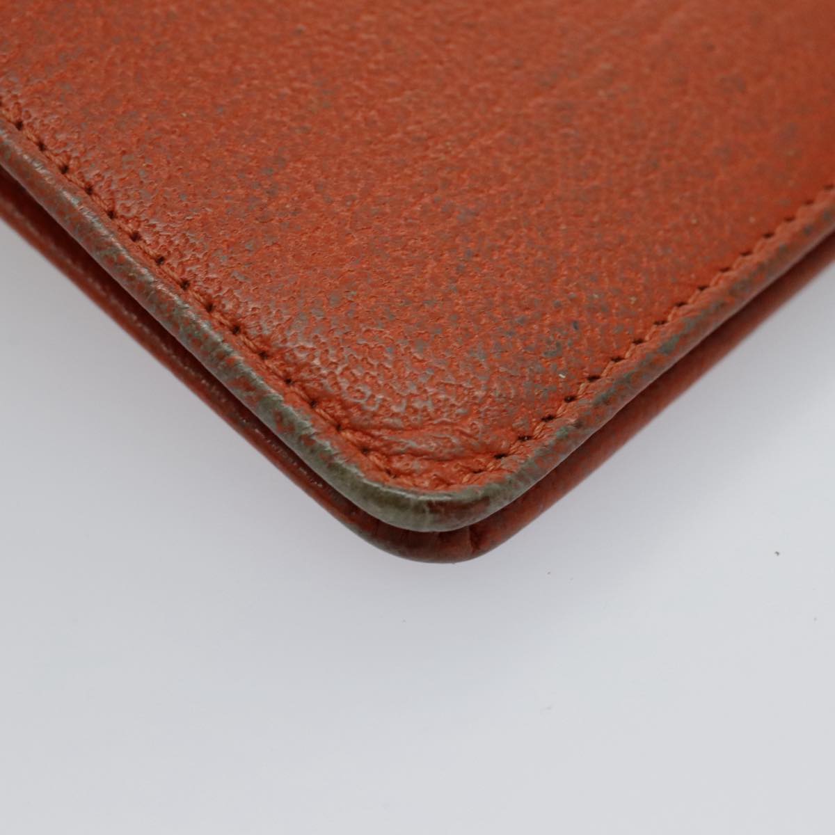 CHANEL Long Wallet Leather Orange Gold CC bs19169