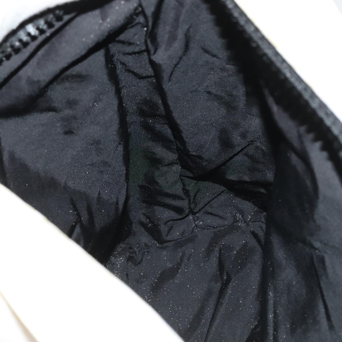 CHANEL Chanel Sports Shoulder Bag Nylon White Black CC bs19291