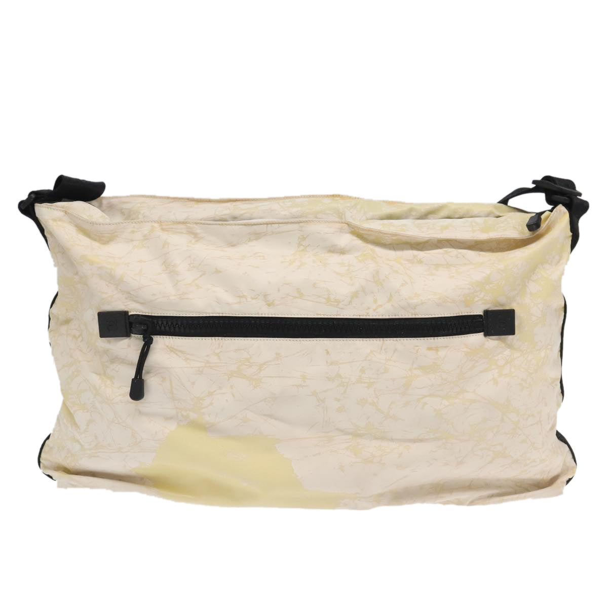 CHANEL Chanel Sports Shoulder Bag Nylon White Black CC bs19291
