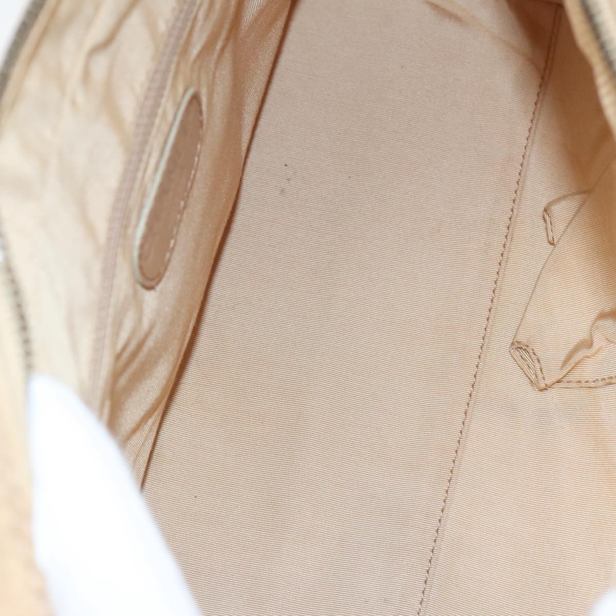 CHANEL Matelasse Wild Stitch Hand Bag Leather Beige CC bs19424