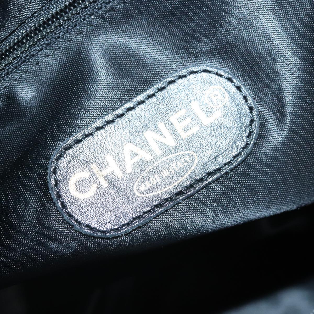 CHANEL COCO Mark Chain Shoulder Bag Suede Black Gold CC bs19433