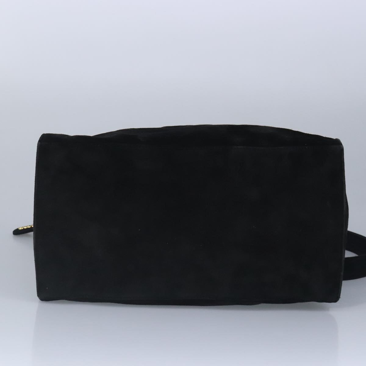 CHANEL COCO Mark Chain Shoulder Bag Suede Black Gold CC bs19433