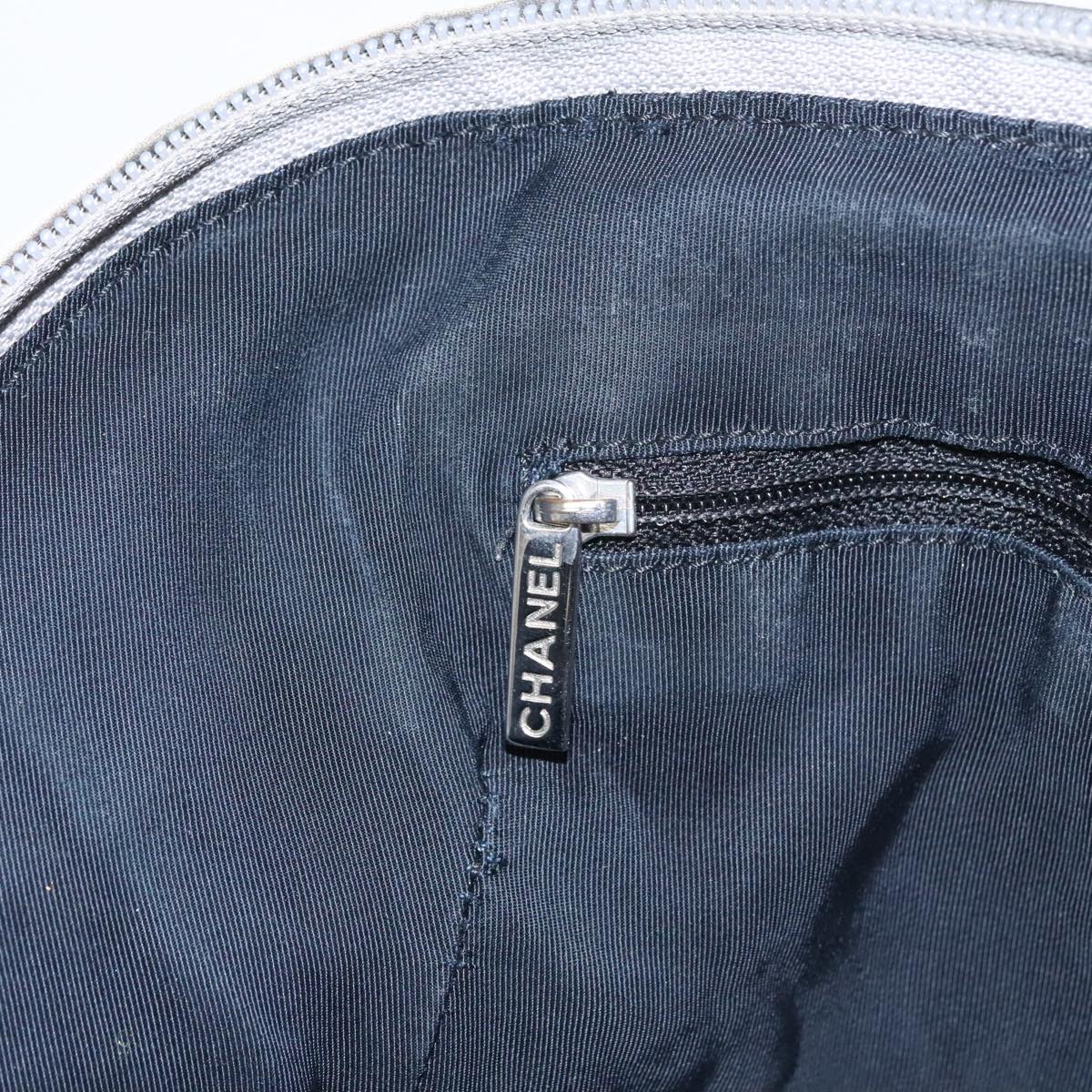 CHANEL Unlimited Tote Bag Nylon Silver CC bs19653