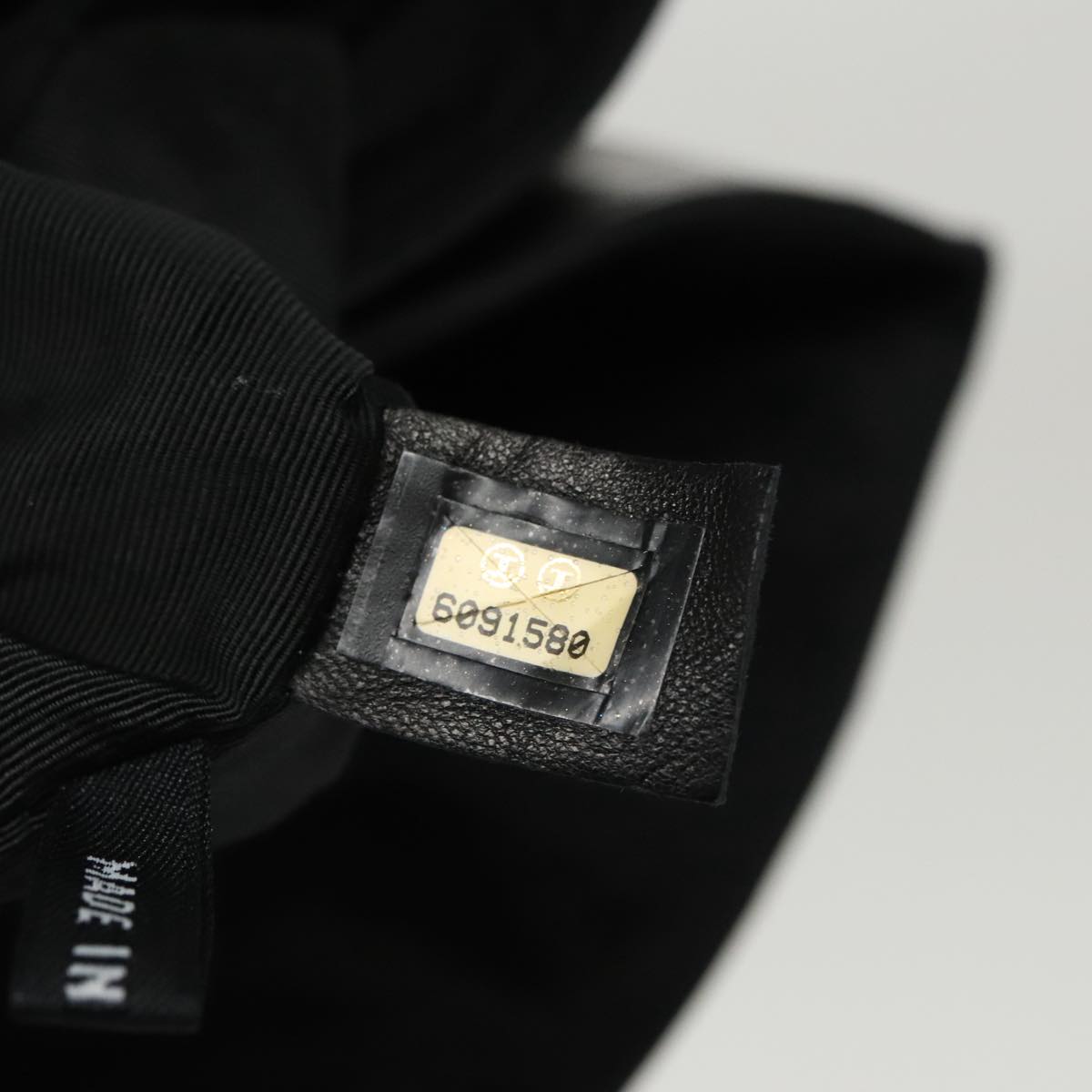 CHANEL Choco Bar Waist bag Lamb Skin Black Gold CC bs19810