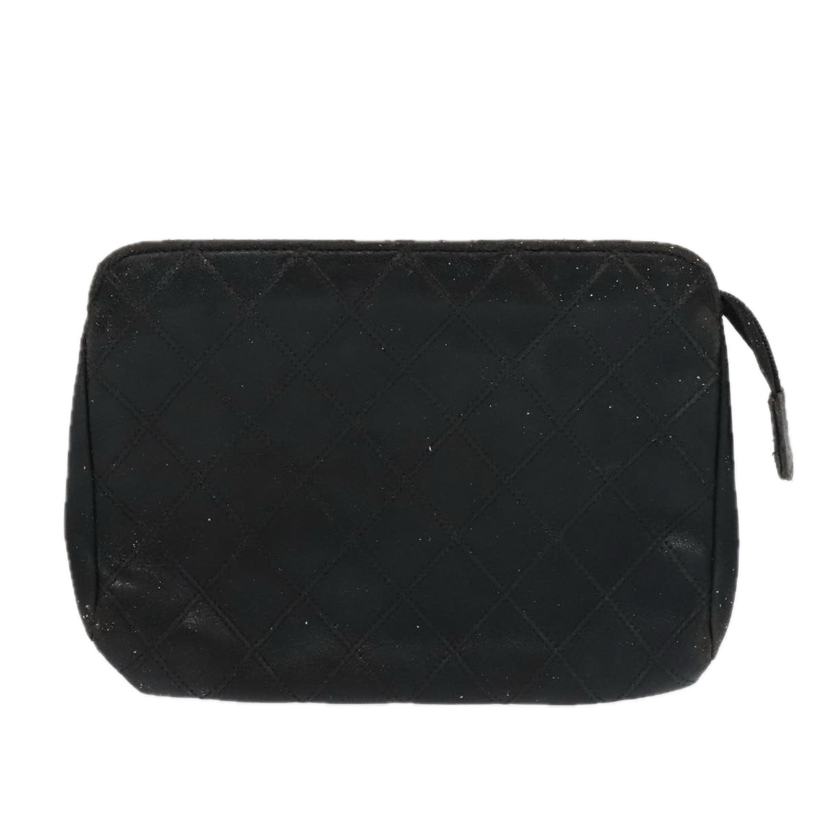 CHANEL Pouch Lamb Skin 2Set Black Red CC bs20043