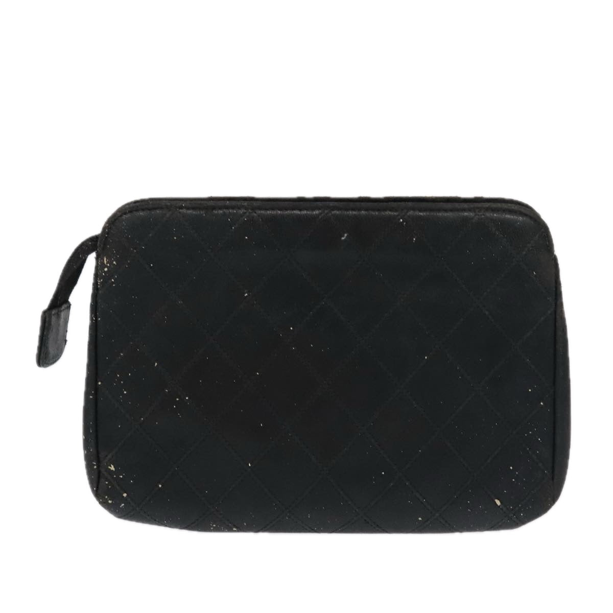 CHANEL Pouch Lamb Skin 2Set Black Red CC bs20043